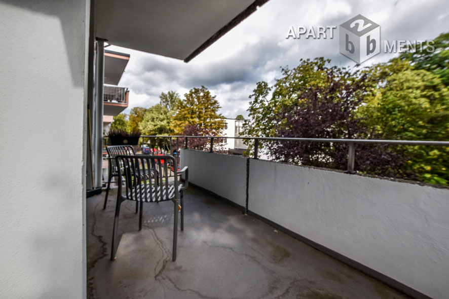 Möbliertes 2-Zimmer-Apartment mit Balkon im Villenviertel von Bonn-Plittersdorf
