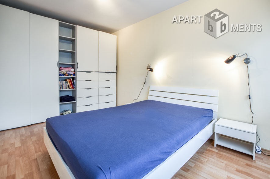 Möbliertes 2-Zimmer-Apartment mit Balkon im Villenviertel von Bonn-Plittersdorf