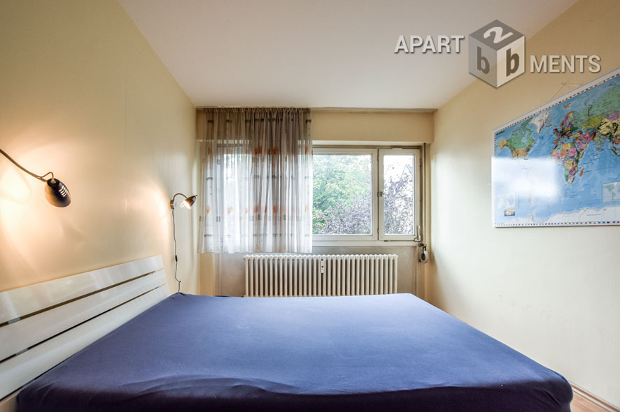 Möbliertes 2-Zimmer-Apartment mit Balkon im Villenviertel von Bonn-Plittersdorf