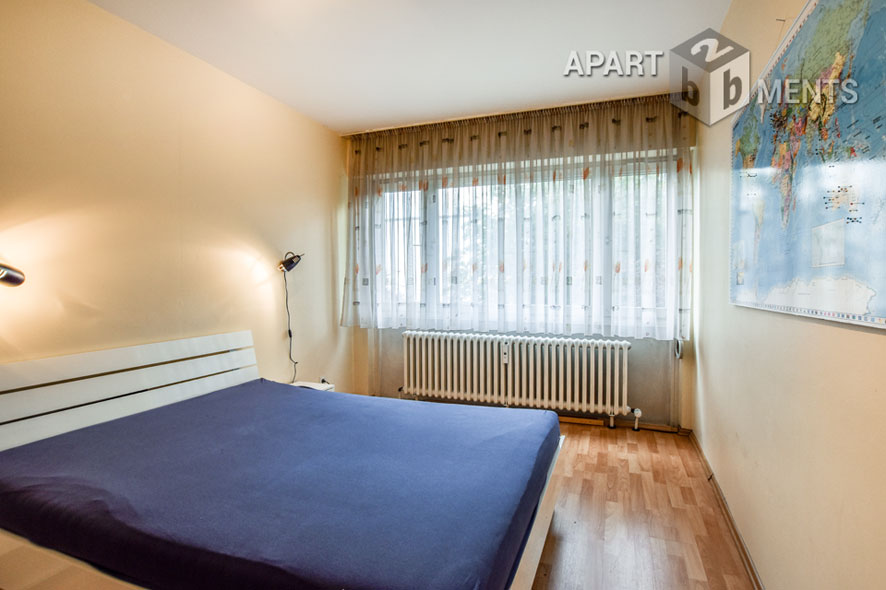 Möbliertes 2-Zimmer-Apartment mit Balkon im Villenviertel von Bonn-Plittersdorf