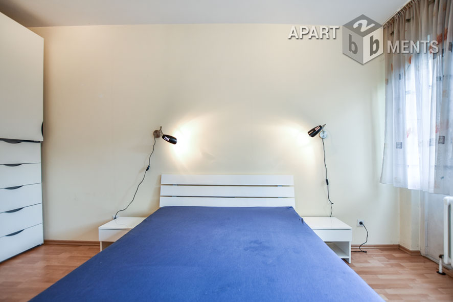 Möbliertes 2-Zimmer-Apartment mit Balkon im Villenviertel von Bonn-Plittersdorf
