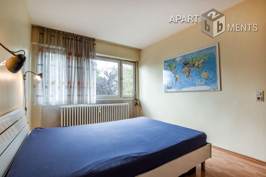 Möbliertes 2-Zimmer-Apartment mit Balkon im Villenviertel von Bonn-Plittersdorf