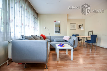 Möbliertes 2-Zimmer-Apartment mit Balkon im Villenviertel von Bonn-Plittersdorf